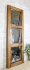 Large 30"H Western Rustic Bear And Moose In Pine Trees Forest Wooden Wall Mirror