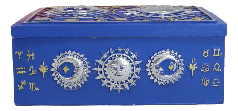 Sacred Symbols Celestial Astrology Sun And Moon Tarot Cards Decorative Box