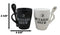 Set Of 2 Wicca Moons Black Witches And White Wizards Brew Cup Mugs And Spoons