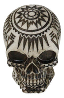 Southwestern Exotic Tribal Maori Tattoo Skull Money Coin Piggy Bank Figurine