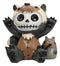 Furry Bones Hugh The Skunk Bear Wolverine Voodoo Skeleton Figurine Collectible