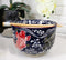 Blue Red And Black Koi Fishes Large 24Oz Donburi Ramen Bowl With Chopsticks Set