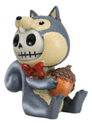 Furrybones Nibbles The Squirrel Voodoo Skeleton With Acorn Figurine Collectible