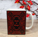 Red Book Of Magic Witchcraft New Age Arcane Arts Ceramic Boxy Square Shaped Mug