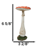 Enchanted Fairy Garden Pillar Toadstool Mushroom Home Decor Figurine 6.75"H