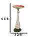 Enchanted Fairy Garden Pillar Toadstool Mushroom Home Decor Figurine 6.75"H