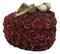 Love Never Dies Gothic Skeleton Lovers on Red Rose Wreath Decorative Trinket Box