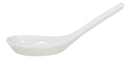 Contemporary Glossy Finish White Melamine Asian Soup Spoons Pack Of 6 Set