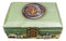 Green Military US Army Emblem Officer Briefcase Camo Decorative Trinket Box
