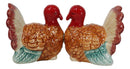 Autumn Festive Thanksgiving Dinner Turkey Hens Ceramic Salt And Pepper Shakers