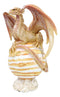 Solar Galaxy Planet Jupiter Terrestrial Guardian Beige Orange Dragon Figurine