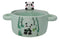 Green Curious Panda Bear Donburi Ramen Soup Bowl With Glass Lid And Handles