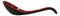 Contemporary Red Black Melamine Asian Soup Spoons With Ladle Hook Pack Of 12 Set