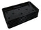 Pack Of 6 Black Neta Zara Sushi Case Sashimi Plates With Drip Holes 8.5" By 5"