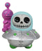 Furrybones UFO ET Alien Planetary Space Ship Dish Skeleton Figurine Furry Bones