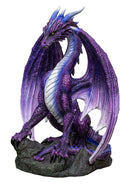 Dungeons And Dragons Giant North Star Purple Dragon at Rest Statue 4 .5Feet Tall