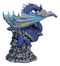 Ryvthys Air Elemental Blue Wind Rainbow Winged Dragon On Lightning Clouds Statue