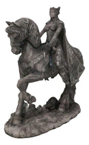 Celtic Moon Goddess Rhiannon Riding Horse in Arberth Clay Finish Figurine