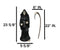 Time Waits For No Man Grim Reaper Holding Scythe And Solar LED Lantern Statue