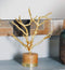 Contemporary Chic Golden Aluminum Jewelry Tree Branch Holder Stand Figurine