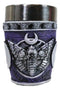 Gothic Death Moth Triple Moon Arcane Skull Shot Glasses Set Of 4 Novelties