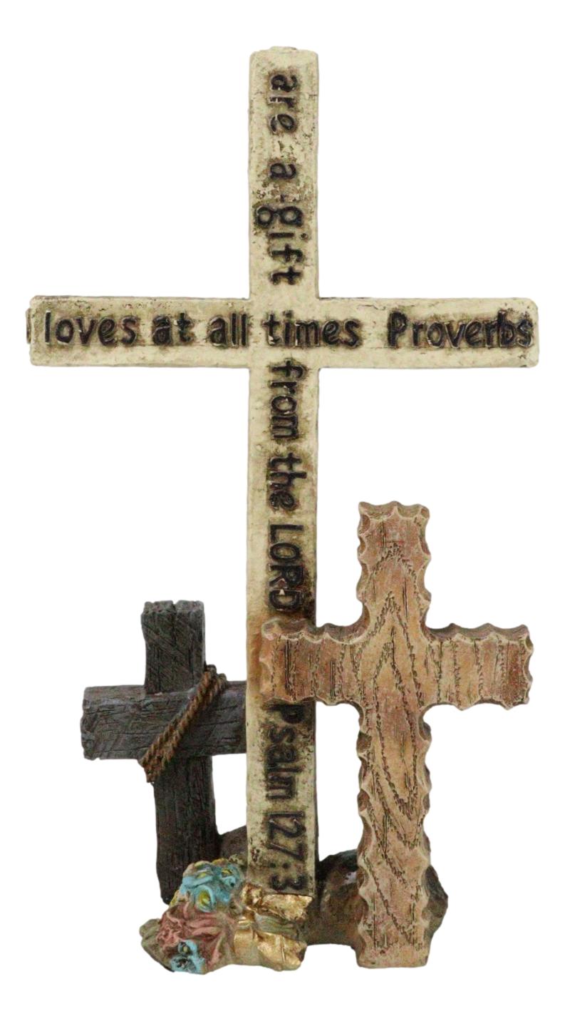 Proverbs Psalms Inspirational Friendship Verses Christian Desktop Triple Crosses