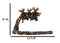 Rustic Western Elk Moose Hanging On Tree Branch Wall Hand Towel Holder Bar