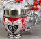 Wicca Scroll Art Dragon Blood Red Vial With Silver Heart Dragons Tea Cup Mug