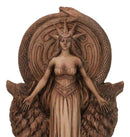 Red Clay Finish Pagan Wicca Deity Hecate With She Dogs Triple Goddess Figurine