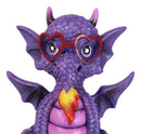 Fantasy Purple Koan Cartoon Chibi Dragon Collectible Figurine I Love Dragons!