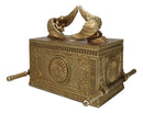 Matte Gold Throne Of God Ark Of Covenant Model W/ Contents Trinket Box Figurine