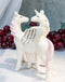 Ebros Kissing Unicorn and Pegasus Ceramic Magnetic Salt and Pepper Shakers Set