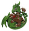 Ruth Thompson Green Dragon With Gingerbread Man Christmas Tree Hanging Ornament