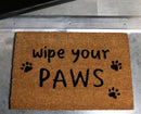 Wipe Your Paws Pet Friends Coir Coconut Fiber Welcome Floor Mat Doormat