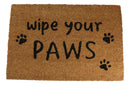 Wipe Your Paws Pet Friends Coir Coconut Fiber Welcome Floor Mat Doormat