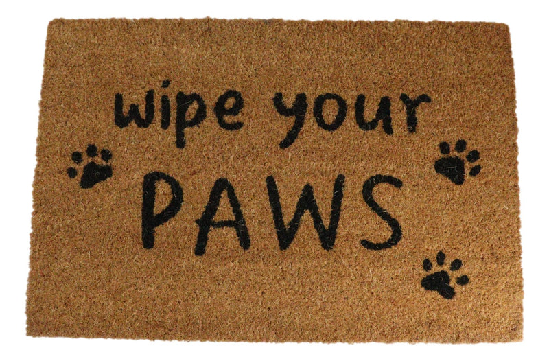 Wipe Your Paws Pet Friends Coir Coconut Fiber Welcome Floor Mat Doormat