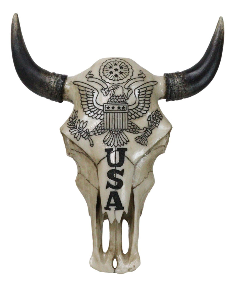 Patriotic American Eagle Great Seal of The United States Cow Skull Wall Decor