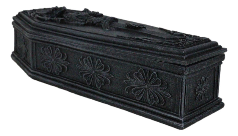 Gothic Alchemy Guardian Dragon Excalibur Sword Coffin Decorative Jewelry Box