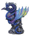 Ryvthys Air Elemental Blue Wind Rainbow Winged Dragon On Lightning Clouds Statue