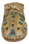 Rustic Tribal Native Indian Moccasin Shoe Shaped Coin Money Bank Jar Figurine