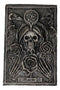 Santa Muerte Day Of The Dead Skull Pentagram Roses Tarot Cards Trinket Box