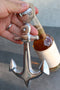 Aluminum Sleek Nautical Port Sailor Ship Trident Anchor Hand Bottle Opener