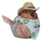 Set of 2 Western Howdy Cowboy and Cowgirl Birds with Hat And Scarf Piggy Bank