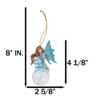 Blue Delphine Bubble Rider Fairy Hanging Ornament Amy Brown Holiday Collection