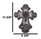 Inspirational Hope Faith A Friend Loves at All Times Fleur De Lis Wall Cross