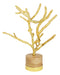 Contemporary Chic Golden Aluminum Jewelry Tree Branch Holder Stand Figurine