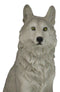 Cries Of The Night Sitting Alpha Grey Direwolf Wolf Home Decor Figurine 6"H