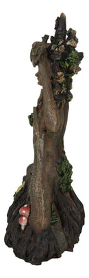 Greenwoman Gaia Dryad Tree Ent Earth Goddess Yoga In Pigeon Pose Zen Figurine