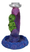 UFO Green Roswell Alien Sleeping On Crescent Crater Moon Backflow Incense Burner