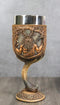 Celtic Horned God Herne Cernunnos With Antlers And Sacred Symbols Wine Goblet